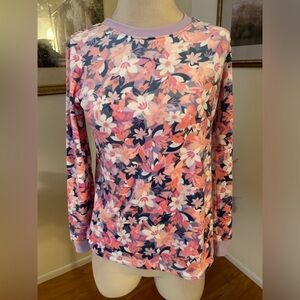 Vera Bradley NWT Rosa Blush plush long sleeve PJ top size XS